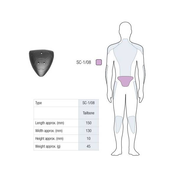 Ochraniacz protektor kości ogonowej Sas-tec 1szt.