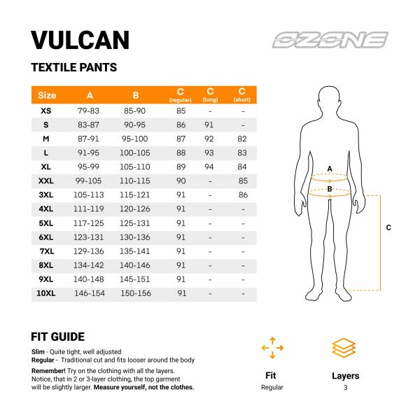 Męskie spodnie motocyklowe Ozone Vulcan rozm. 2XL (krótkie nogawki)