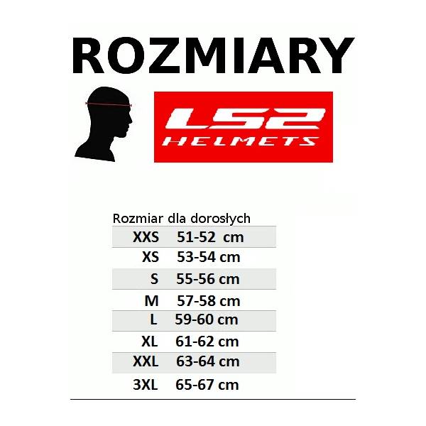 Kask motocyklowy cross enduro off-road LS2 MX702 Pioneer mat rozm. XL